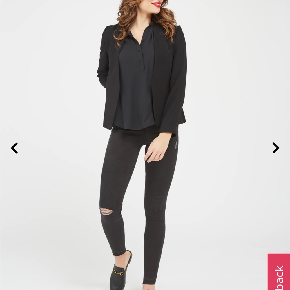 Spanx Vintage Distressed Ankle Skinny Jeans
